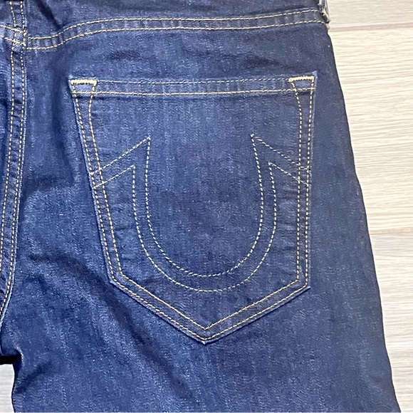 True Religion Tony Raw 36x30 Mens Skinny Jeans Dark Blue Made In USA - Picture 13 of 14